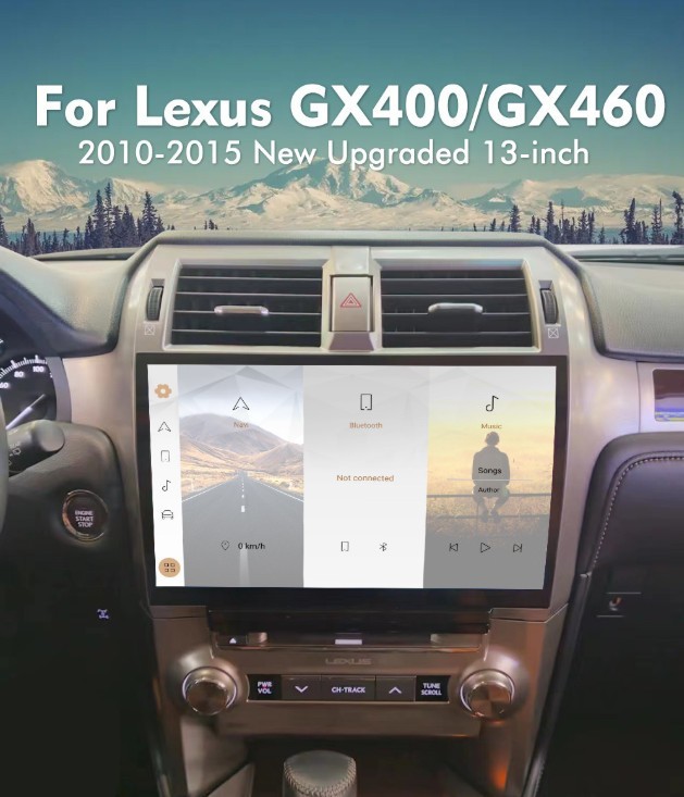 Used 13″ Touch Screen Car Stereo Radio 8+128GB For 2010-2015 Lexus GX400 GX460