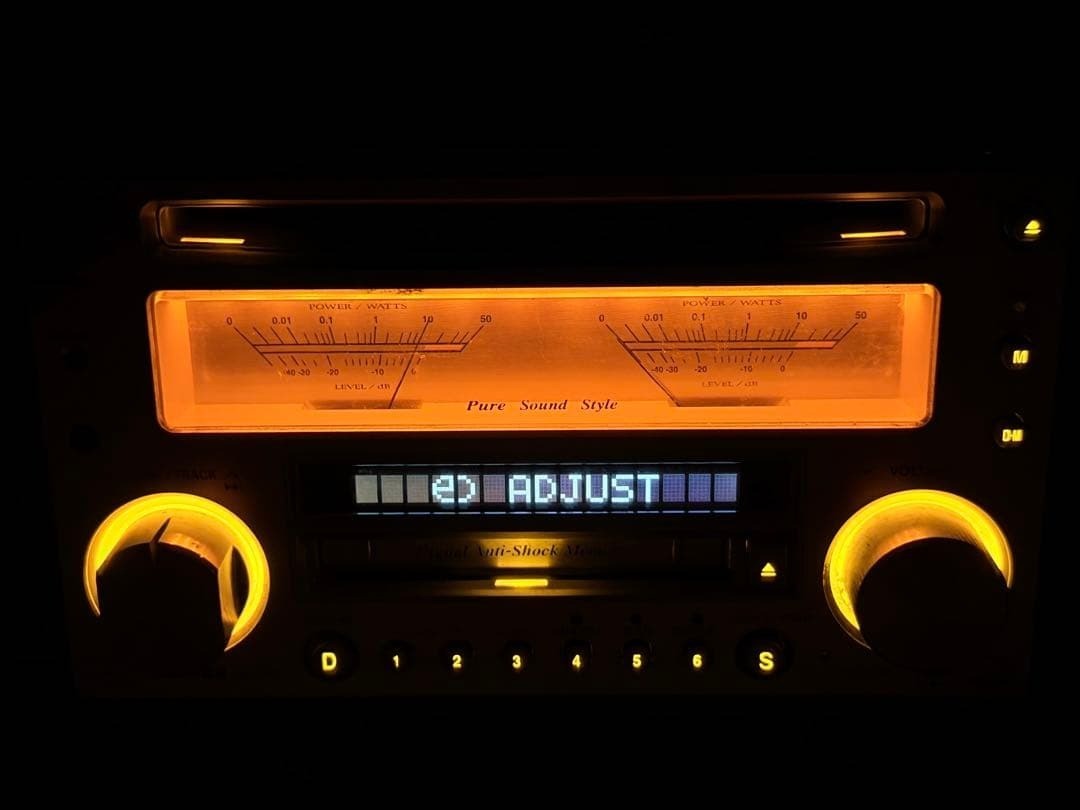 Panasonic CQ-VX5500D CD MD Mini Disc Player Car Audio stereo Tested from Japan