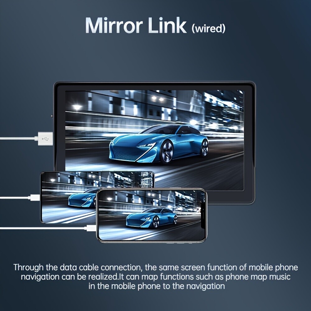 7"Car Mp5 Radio Player Video Portable Apple CarPlay Android Auto For BMW VW