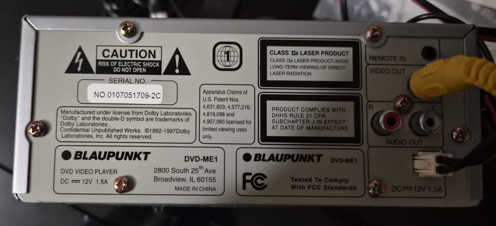 New Open Box Blaupunkt Dvd-me1 DVD_CD_MP3 PLAYER