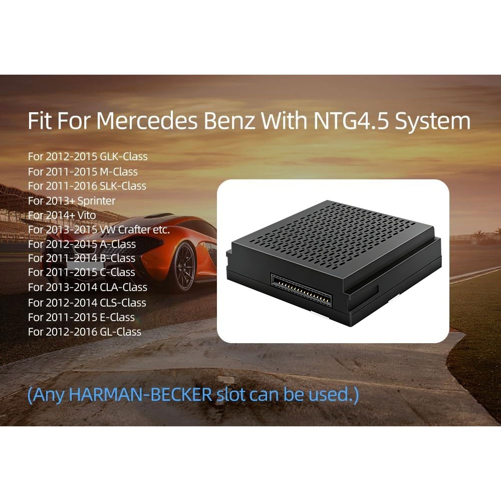 Wireless Carplay Android Auto GPS Navi Dock For Benz A B C CLA GLA NTG4.5Becker