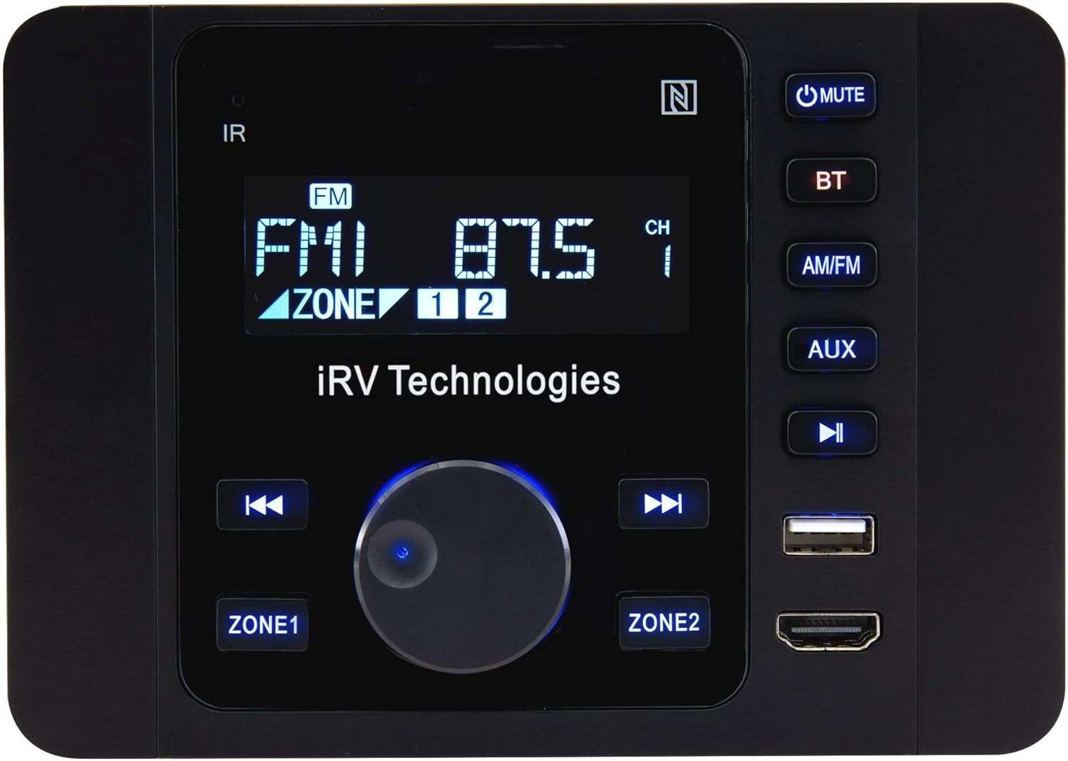 Car Stereo with Bluetooth,IRV Technology Wireless RV Radio,Supports HDMI in&O…