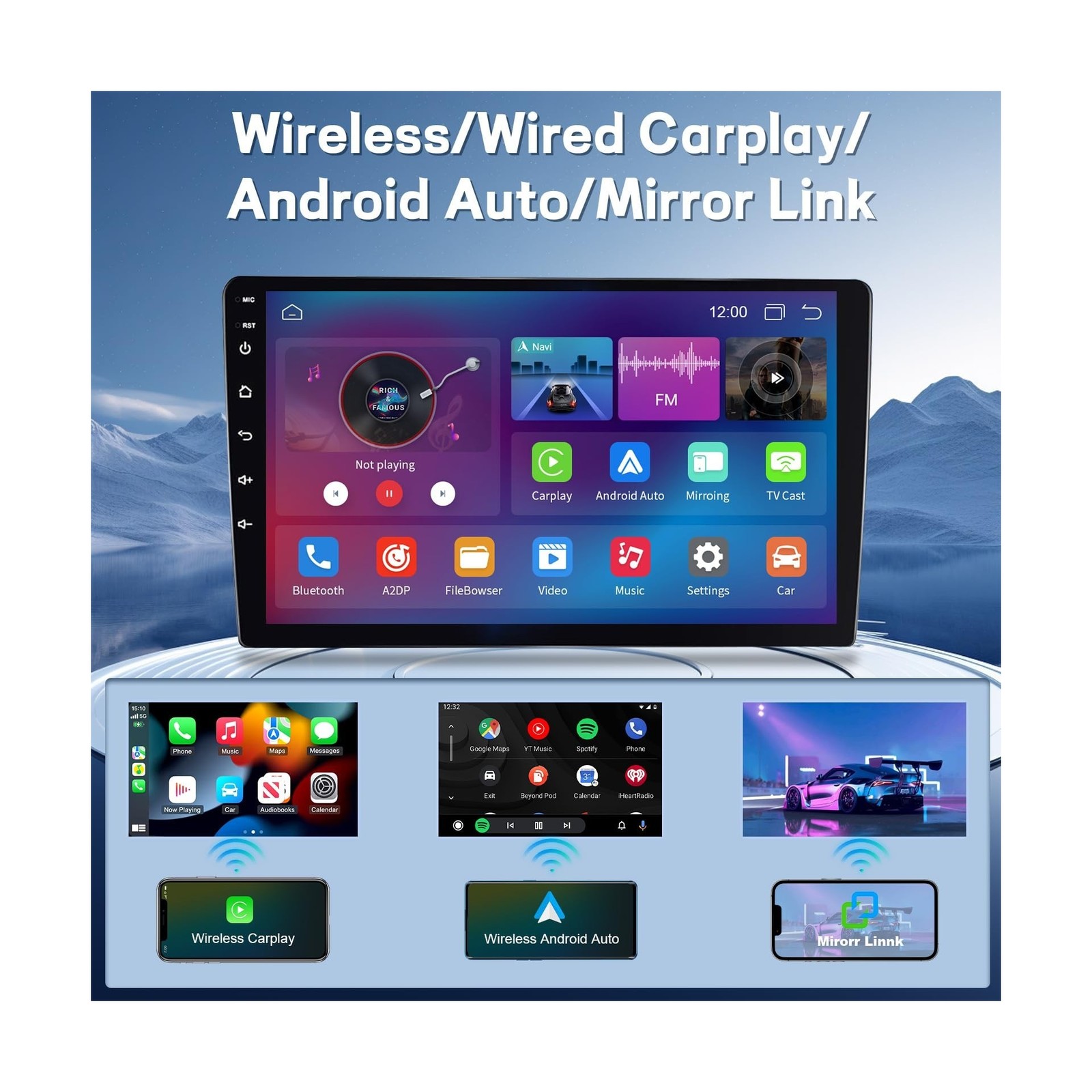 7” Android Car Radio for Ford F150 1997 1998 1999 2000 2001 2002 2003 2004, …