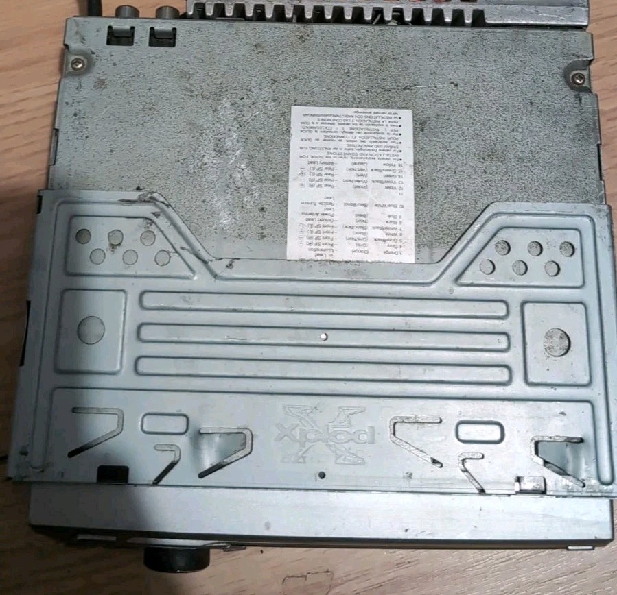 Old School Alpine Car Radio Media Xpander Mp3 XM WMA 50Wx4 4V Pre – FOR PARTS
