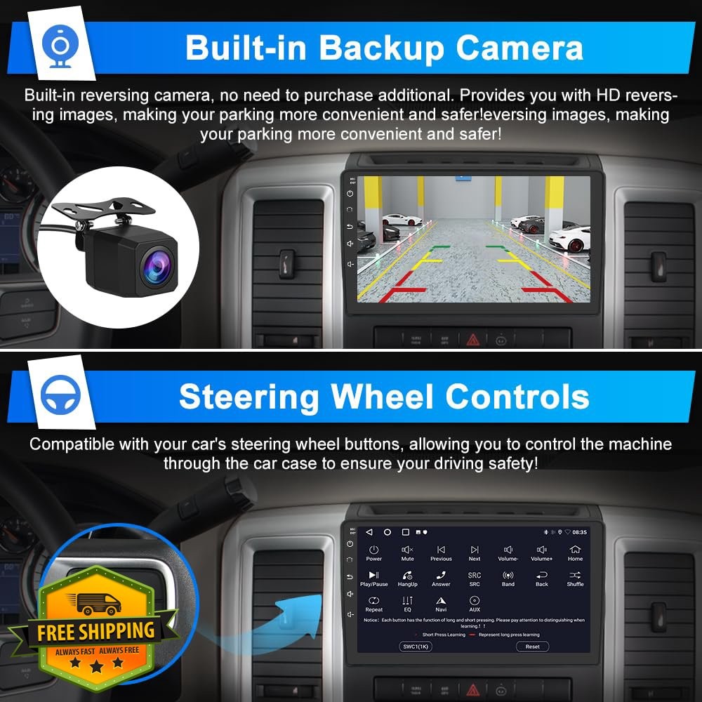 Votheon Jeep Wrangler JK 07-18 Android 13 10″ 2GB 64GB Car Stereo