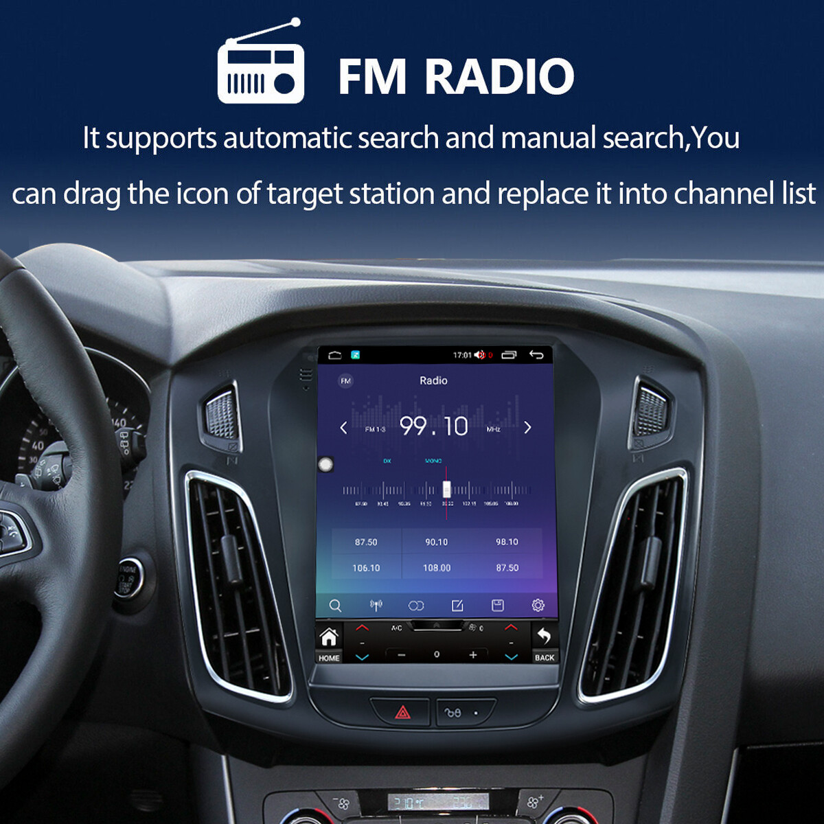 For Ford Focus 2012-2018 Apple Carplay Android 13.0 Car Stereo Radio GPS 2+32GB