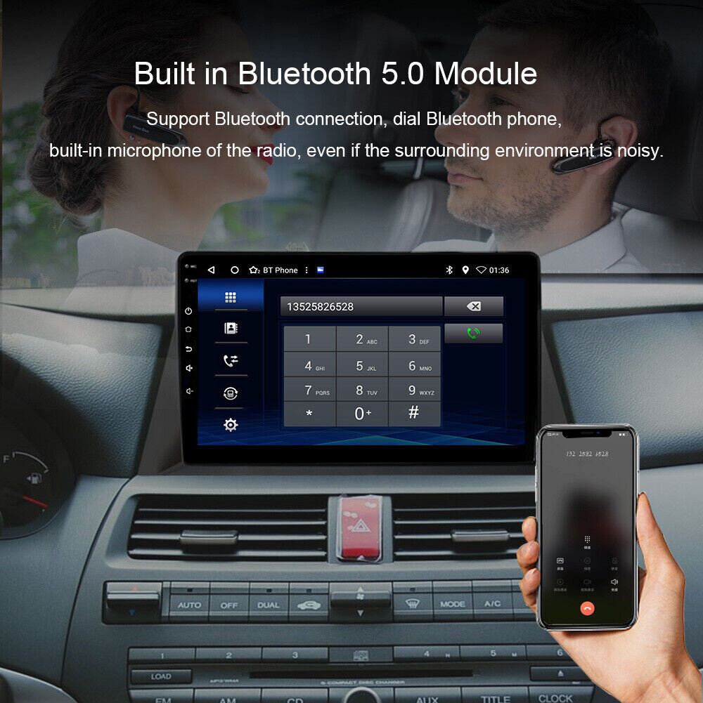 For HONDA ACCORD 2008-2013 Android Auto Apple Carplay Car Stereo GPS Navi Radio