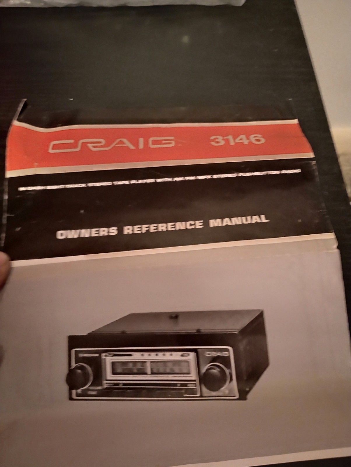 Craig 3146 AM/FM 8-track Car Stereo WORKS Original Box And Never Used Faceplate