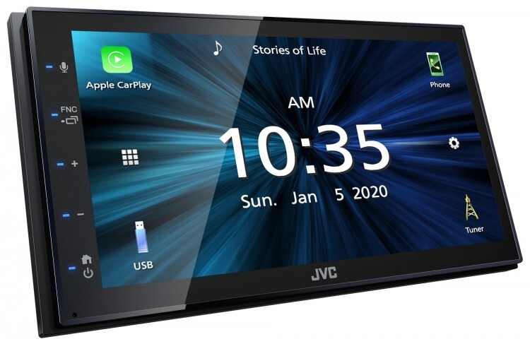 JVC KW-M560BT 2-DIN Car Stereo, Apple CarPlay/Android Auto, SXM, w Backup Camera
