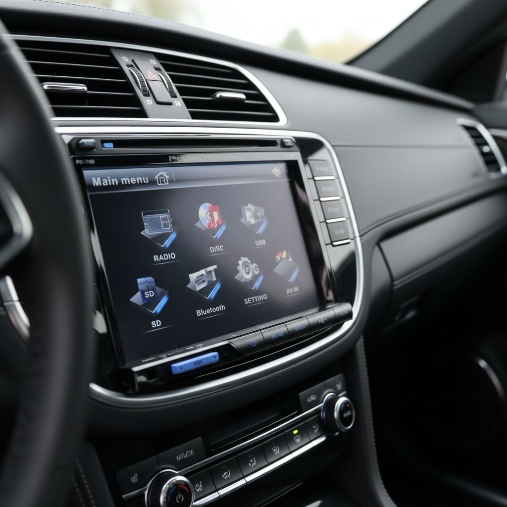 PD-710B 7-Inch Touchscreen Multimedia Receiver with Bluetooth & Surround Sound