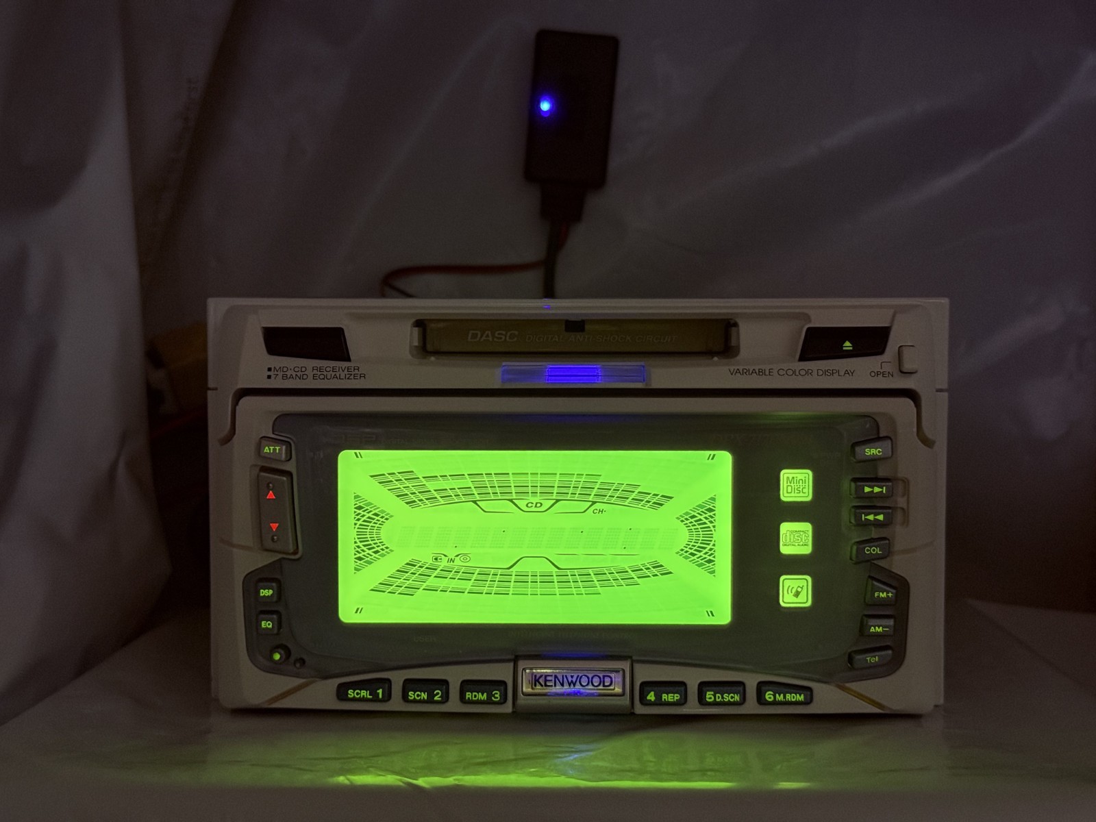 KENWOOD DPX-7170MDi White 2DIN CD MD Player JDM w/ External Bluetooth Japan