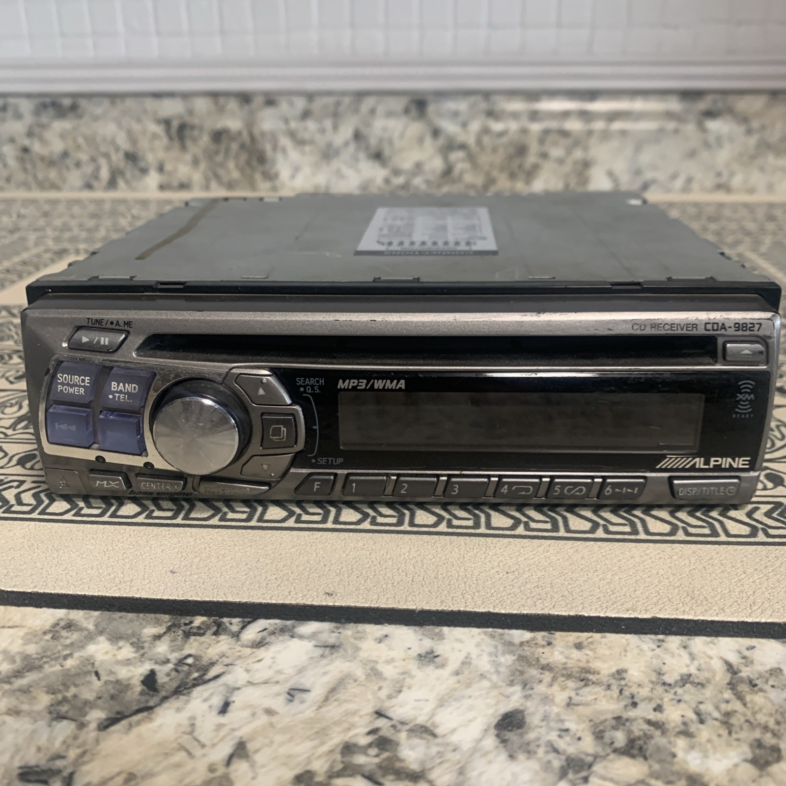ALPINE Car Stereo In Dash Head Unit CDA-9827 No Harness