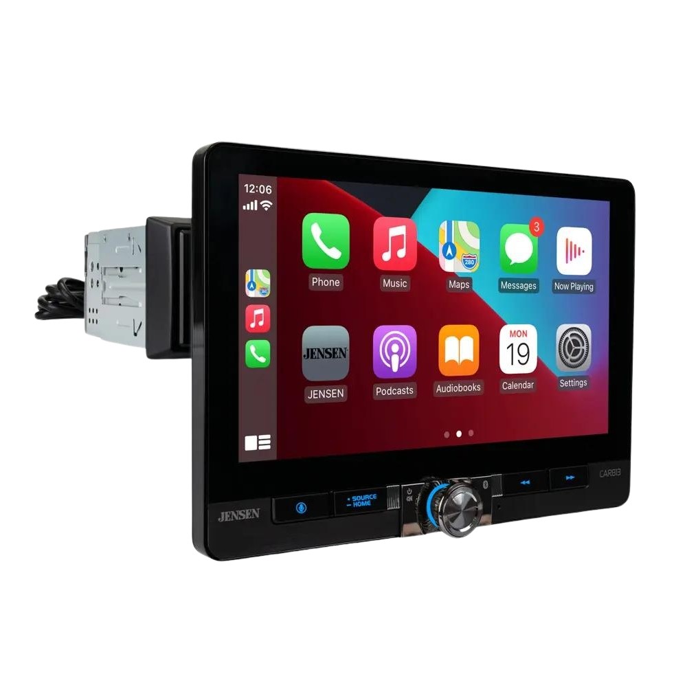Jensen CAR813 8″ Single/Double DIN Multimedia w/ Backup Bullet Camera