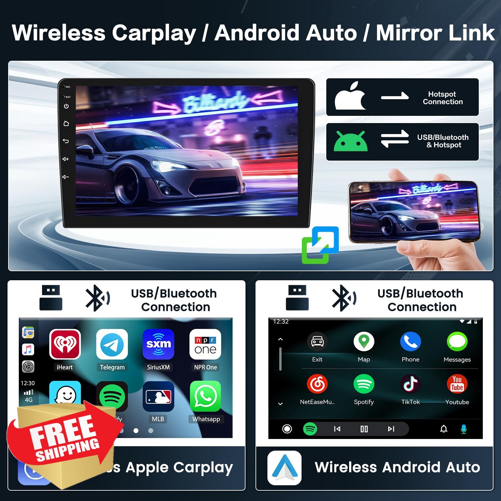 Inefala 4+64G 8 Core Elantra 2014-16 Android Radio