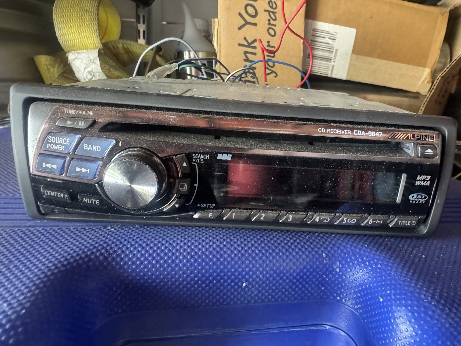 Alpine CDA-9847 Radio Car Stereo CD player MP3 WMA XM Din W/ Harness