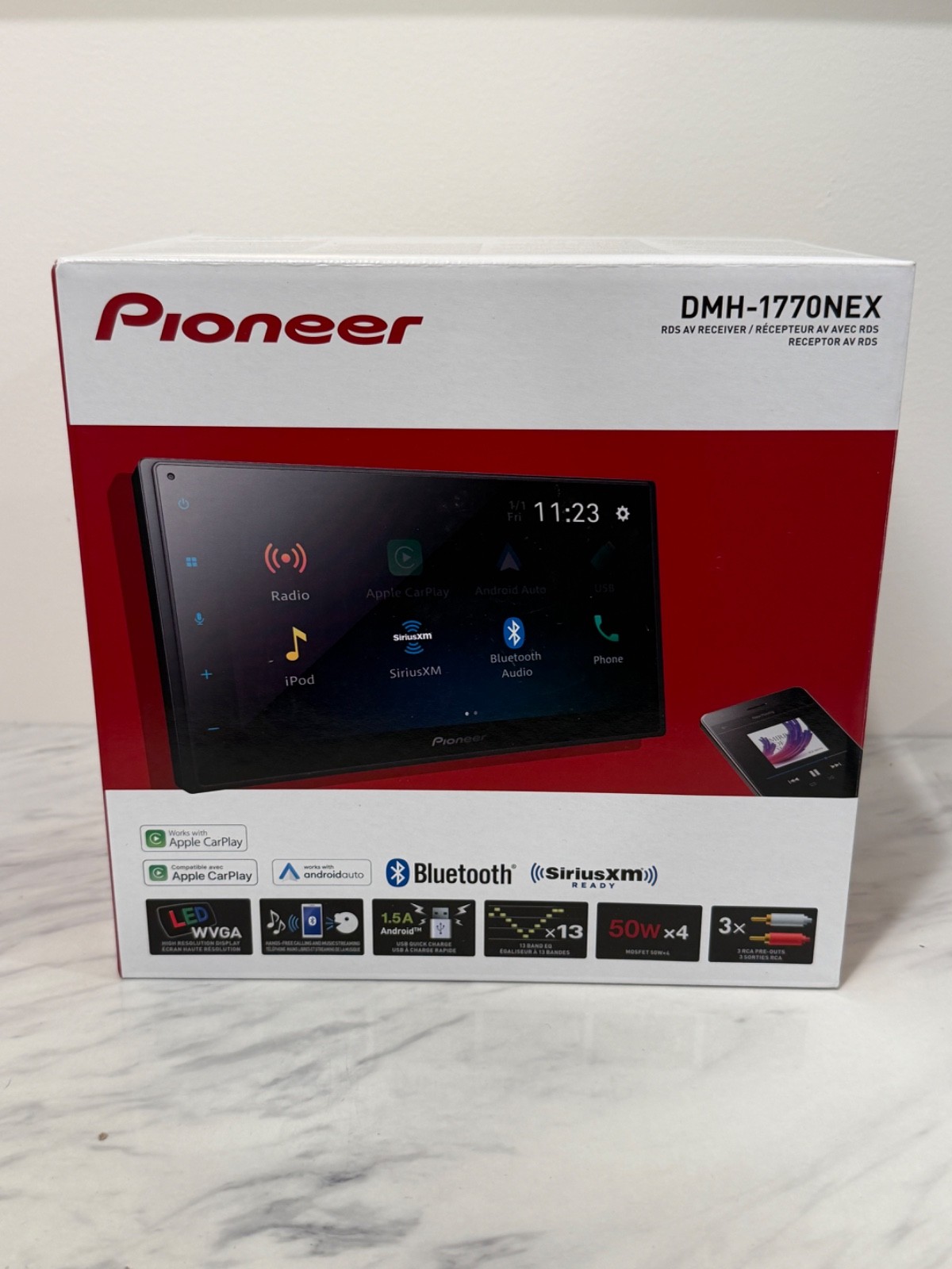 Pioneer DMH-1770NEX 6.8″ Display Bluetooth XM Android Apple Carplay Radio