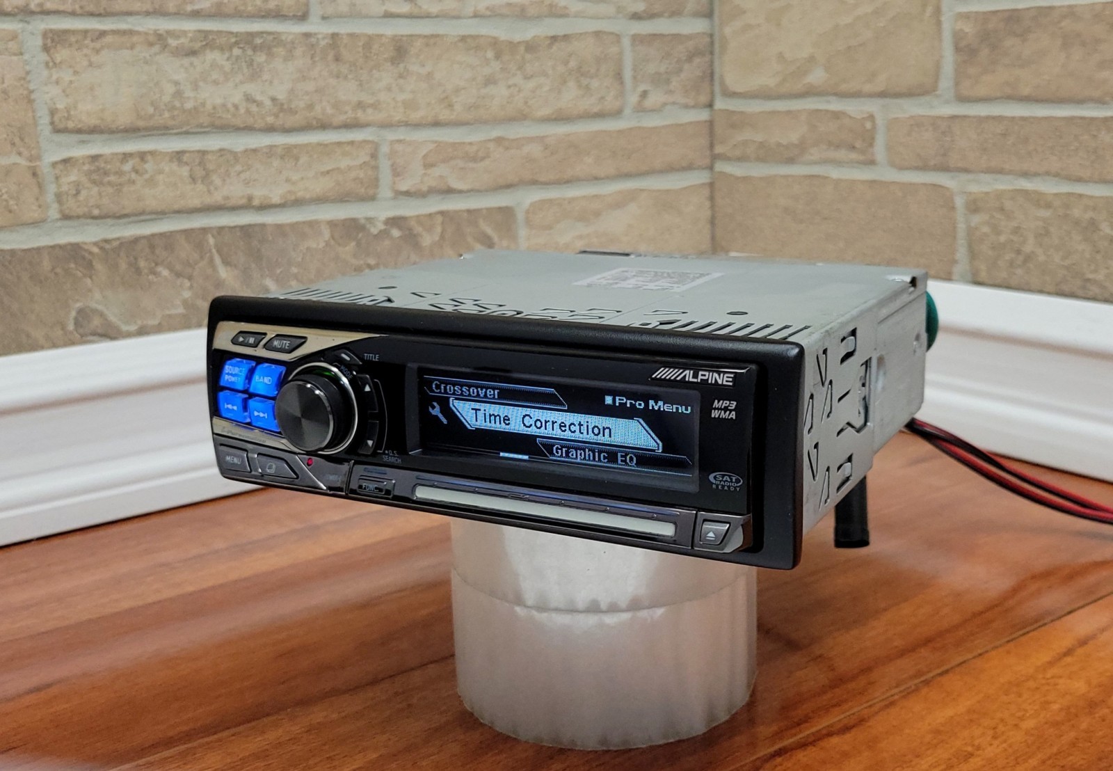 SUPER RARE ALPINE CDA-9855 CD PLAYER with DSP and BLUETOOTH ADAPTER