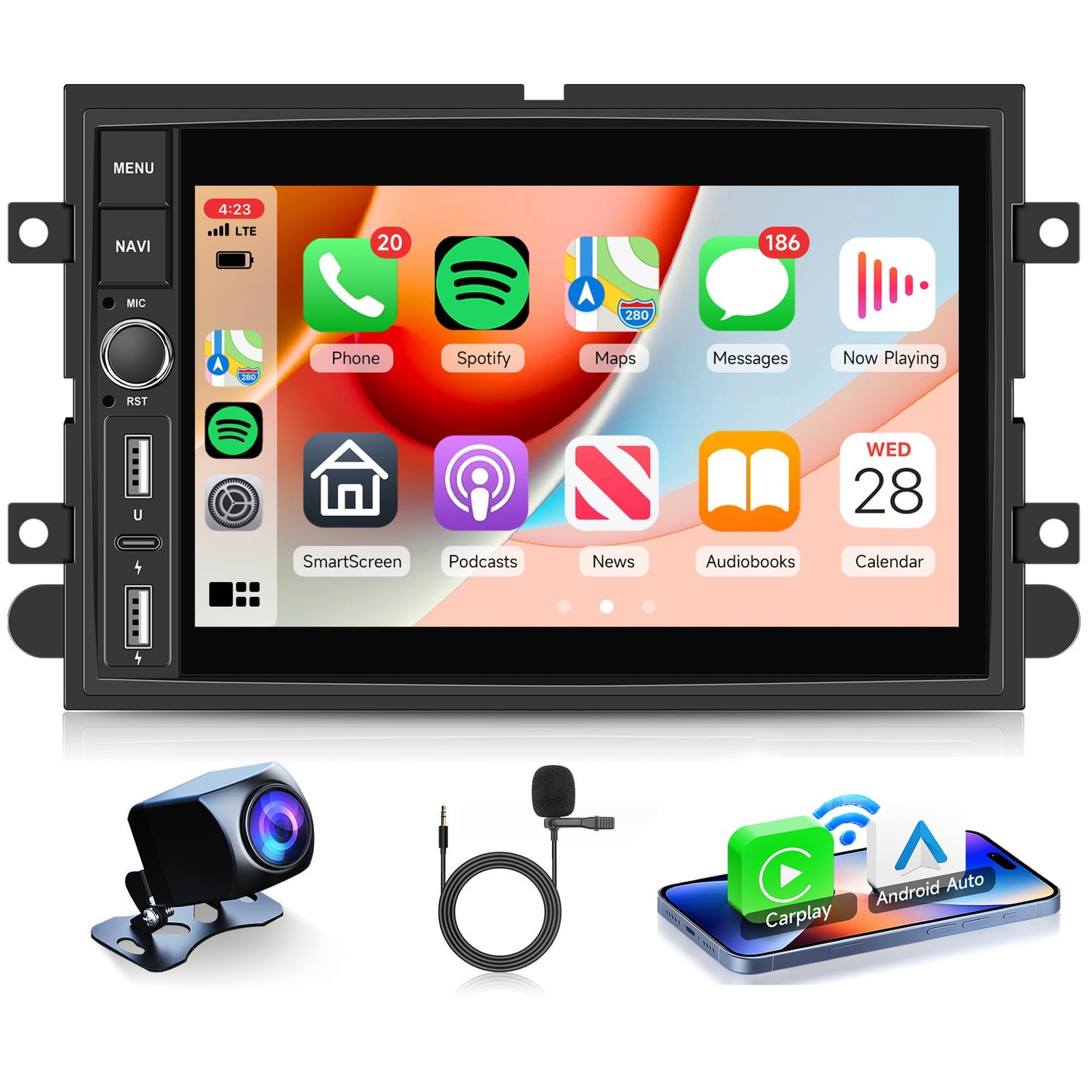 4Core2G+64G Android Car Radio Stereo for Ford F150 F250 F350 E250 E350 2004-2014