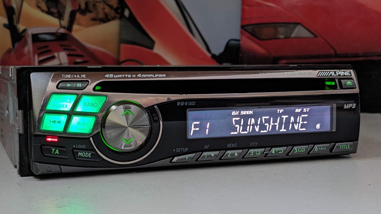 Alpine CDE-9843R Car Stereo AM/FM MP3 WMA CD Receiver – 4 X 45 Watt