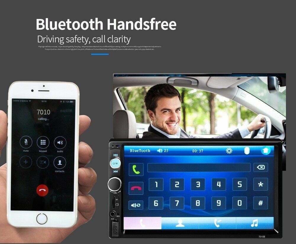 7″ Inch 2Din Car Stereo Radio HD Mp5 Player Touch Screen Bluetooth Radio &Camera