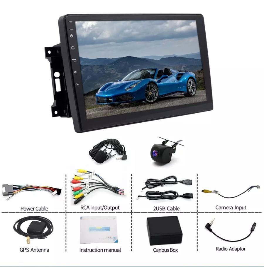 10.1″ For Jeep Wrangler JK 2007-2017 Apple Carplay Android 13 Radio GPS Navi FM