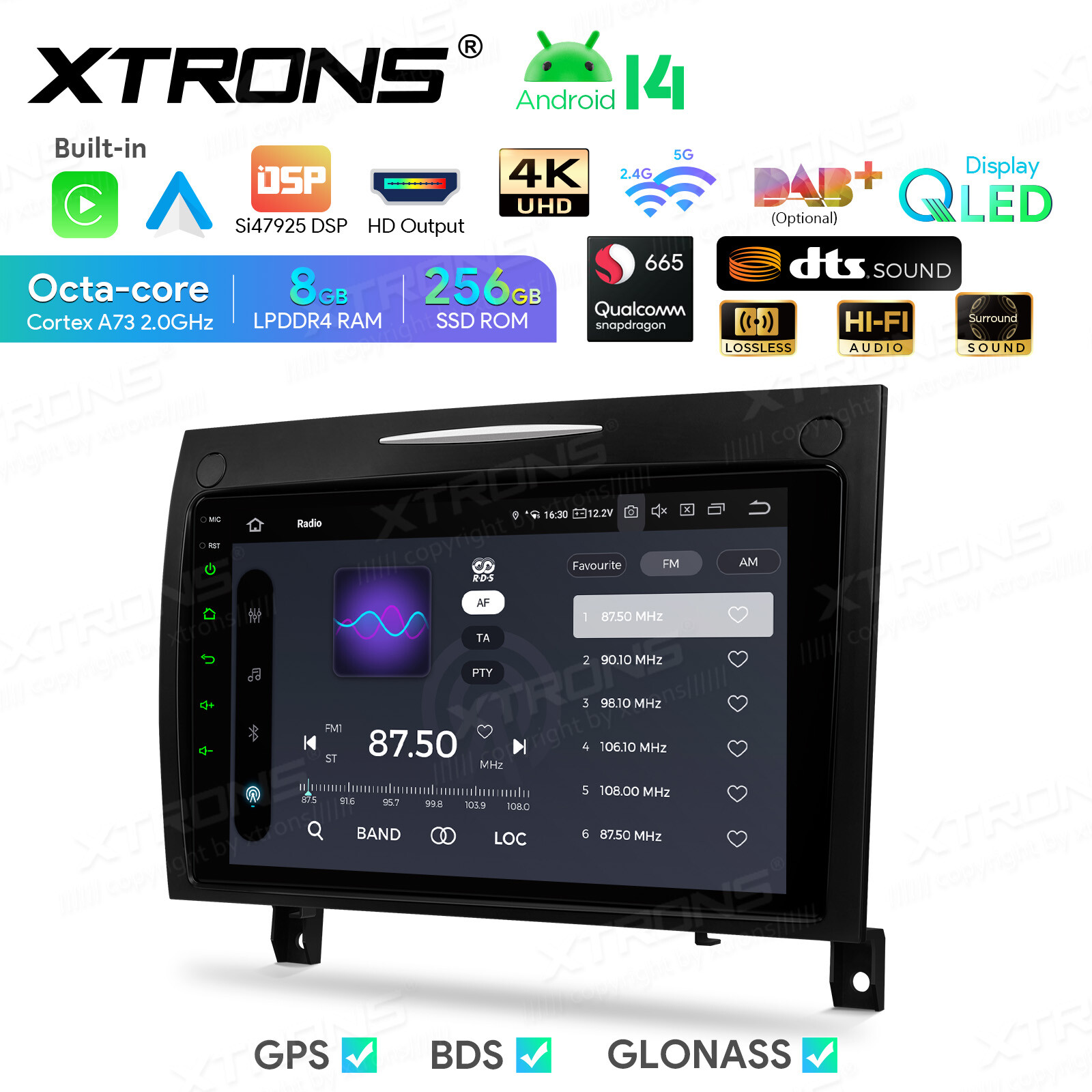 Octa Core Android 13 8+256G Car Stereo Radio GPS For Benz SLK-R171 SLK300 SLK280