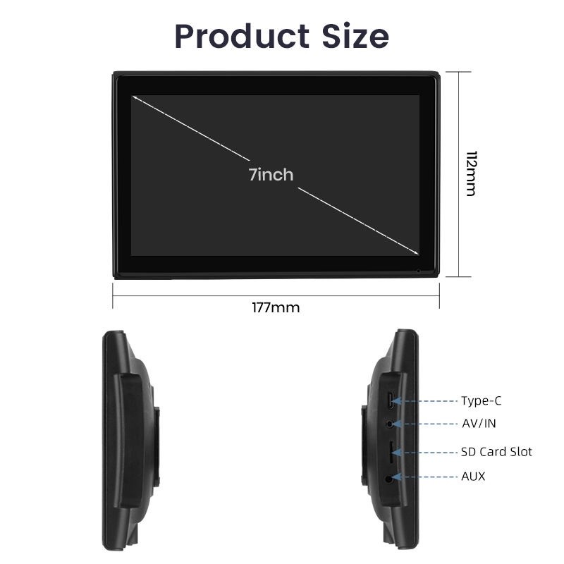 7″ Easy-Install Apple Carplay Touch Screen Radio -Portable- 2026