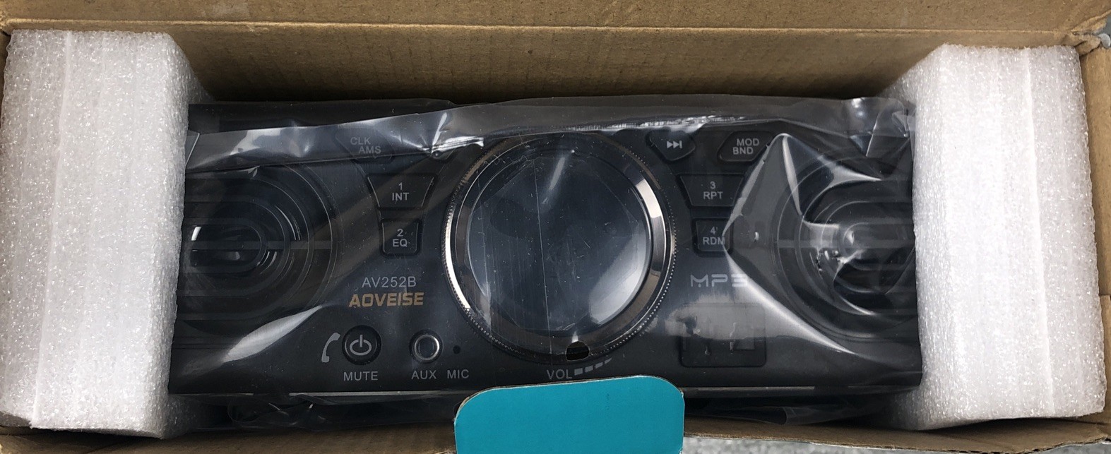 AOVEISE AV252B 12V Dual Horn Bluetooth 2.1 In-Dash FM Stereo Mp3 Audio Player