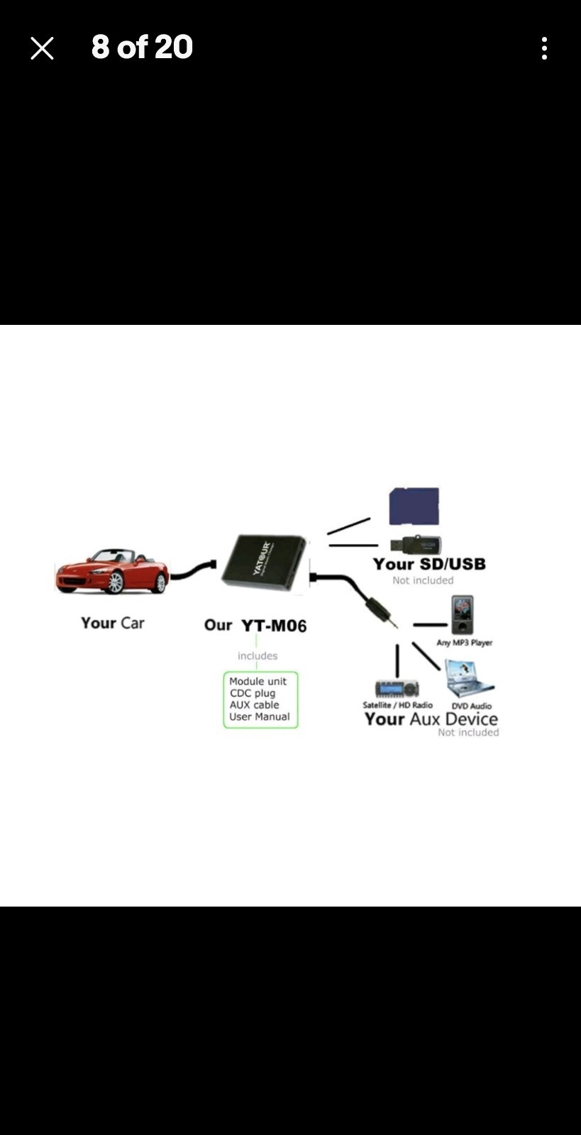 Yatour M06 Digital Music Changer For Alpine AI-NET IDA/TDA/CDA-78XX Series Radio