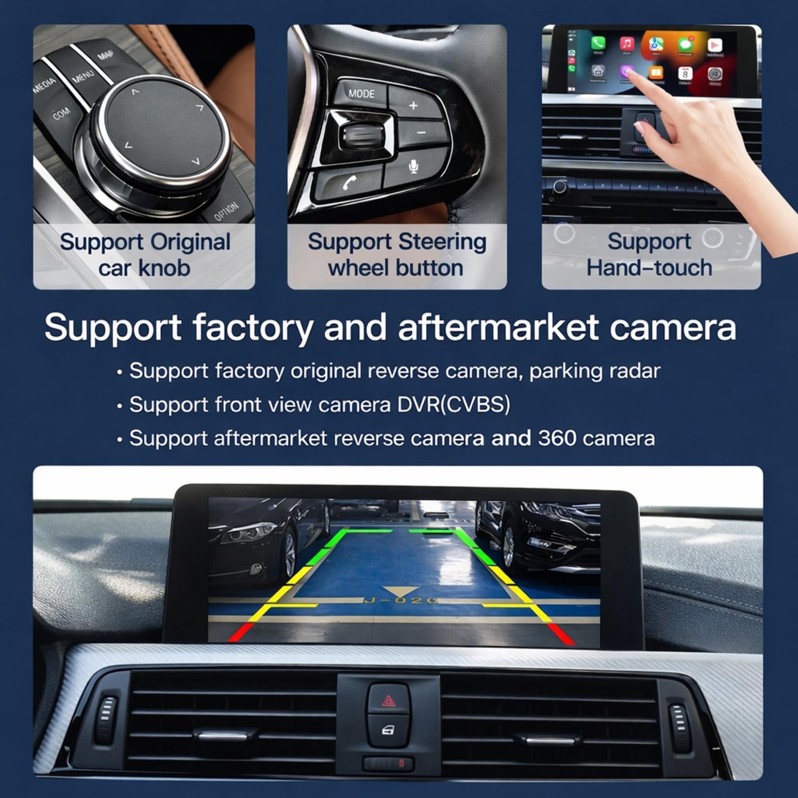 Touchscreen CarPlay Linux Head Unit for BMW F30 F31 F32 F33 F34 F36 F20 F21 NBT