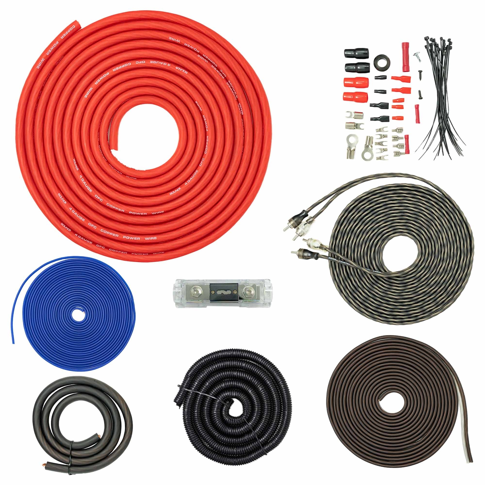 Alpine R2-A75M 750W R Series Mono Subwoofer Amplifier + SoundBox TCK4 Wiring Kit