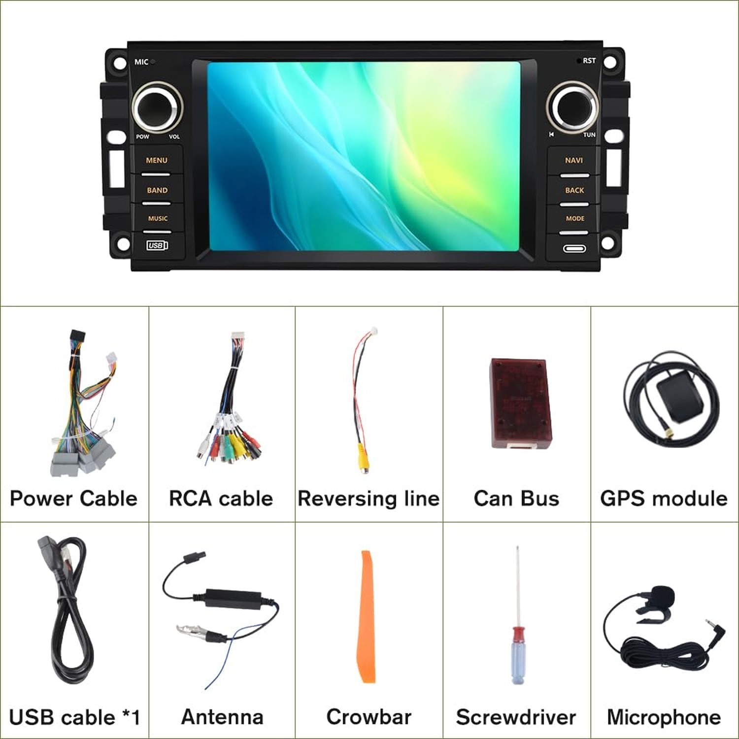 Android Radio for Jeep 2007-2016, Dodge RAM 2009-2012, 2GB+64GB, 7 inch Touch…