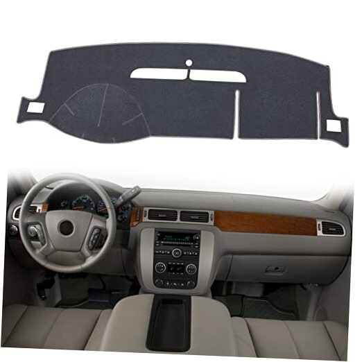 Polyester Dashboard Cover – Fit for 2007-2014 Chevy Tahoe, Avalanche, Gray