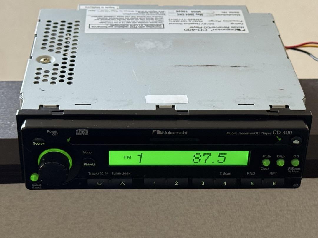 Near Mint! Nakamichi CD-400 Car Stereo Head Unit Complete Set w/ Wiring