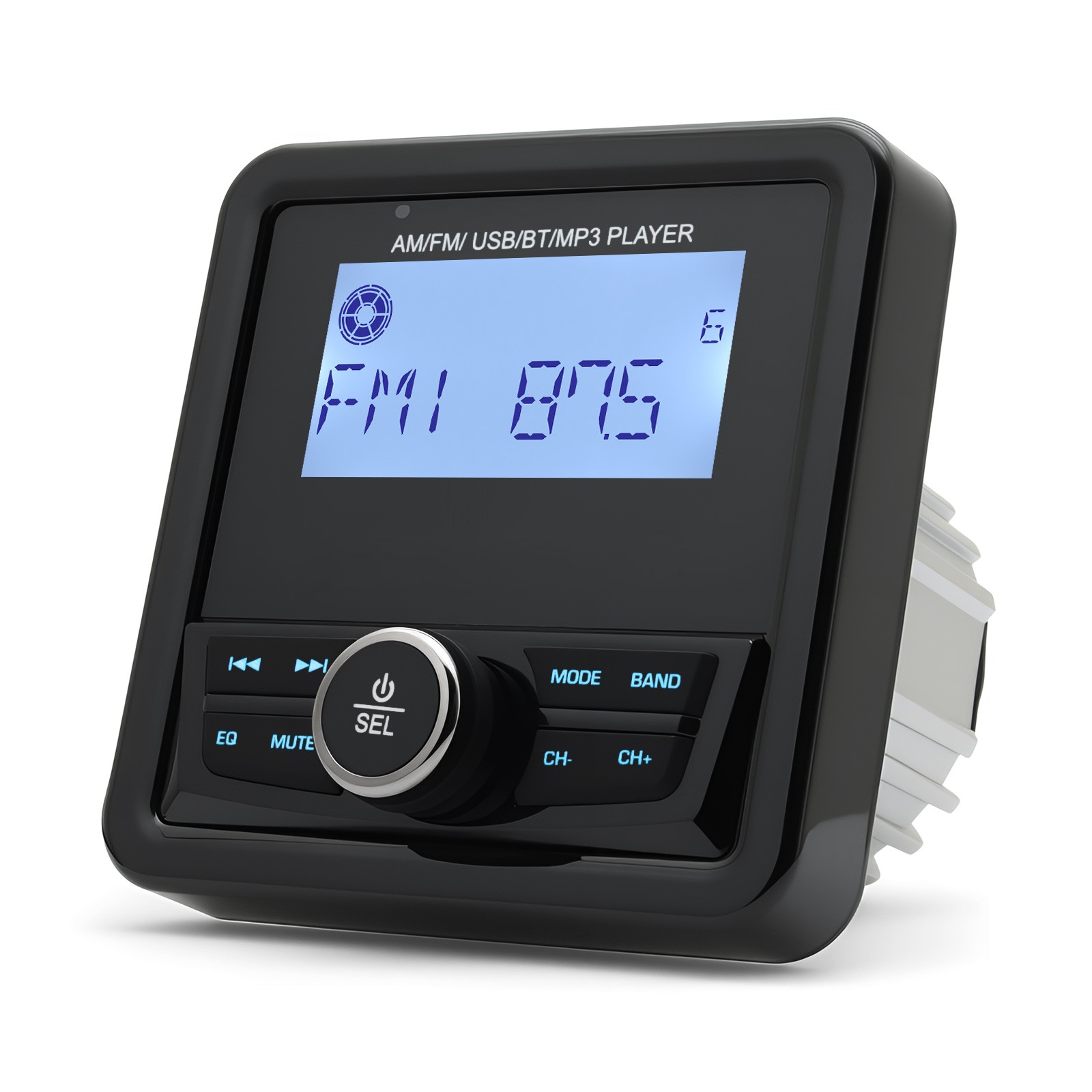 Marine Digital Media Receiver Bluetooth Waterproof LCD Display Boat Radio System