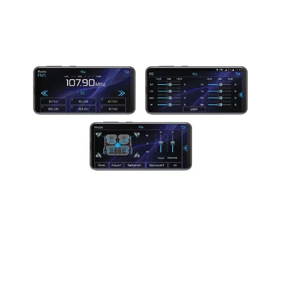 Soundstream VM-26BP 1 DIN Digital Media Player Bluetooth Built In Phone Cradle