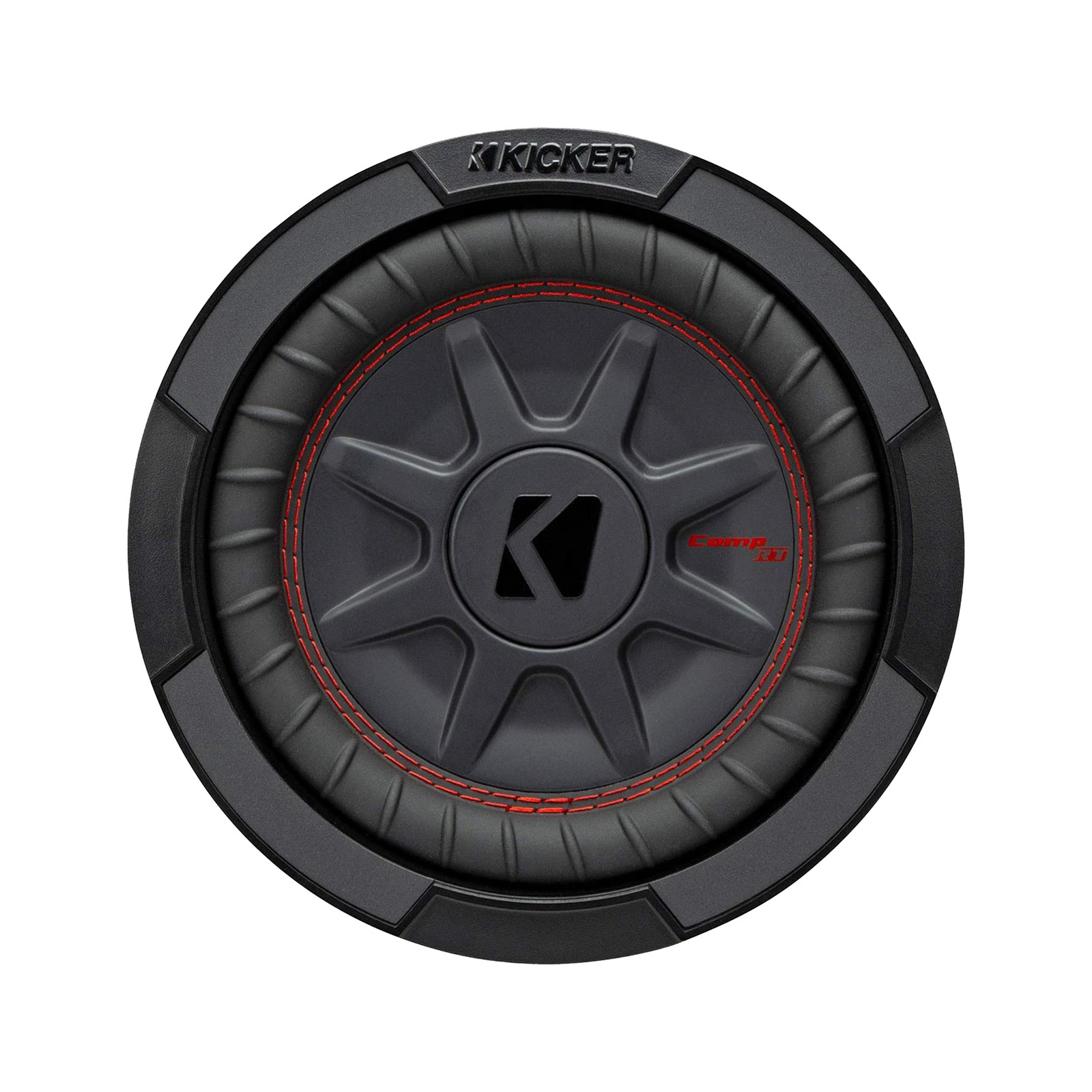 Kicker 8″ 600 Watt 4-Ohm DVC Ultra-Thin Car Audio Subwoofer, Bass Knob w/ Wire