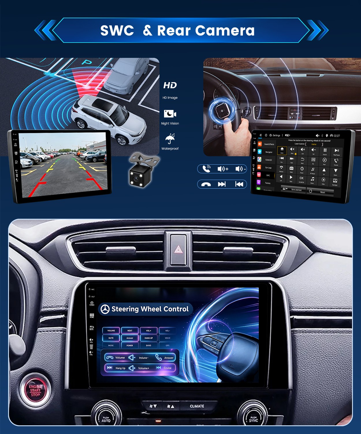 Car Stereo Radio Apple Carplay For Honda CR-V CRV 2017-2021 Android 16 GPS Navi