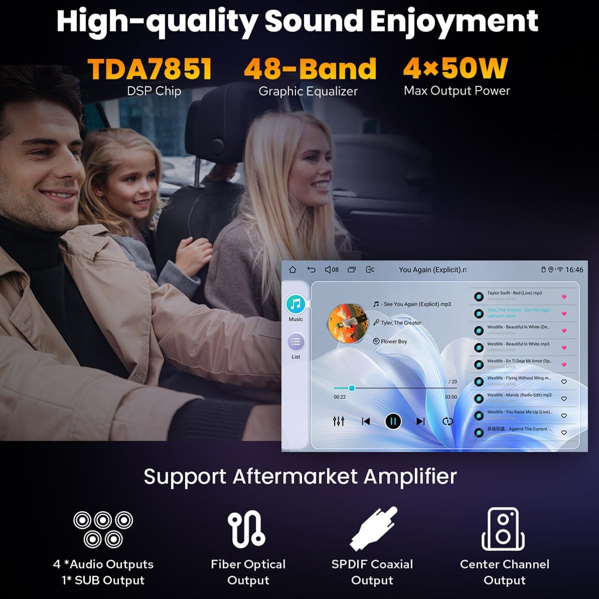 Car Radio for Honda CRV 2007-2011 Android 13 Car Stereo 9 Inch Touch Screen Head