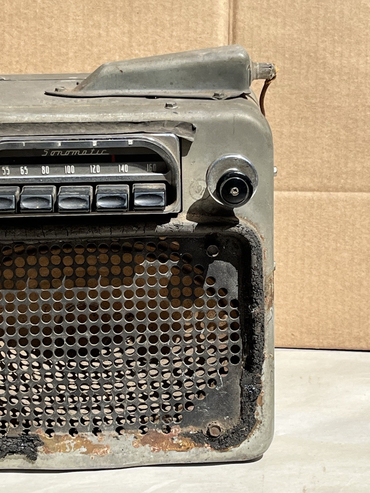 1955 buick delco 981651 sonomatic 12v am tube radio untested