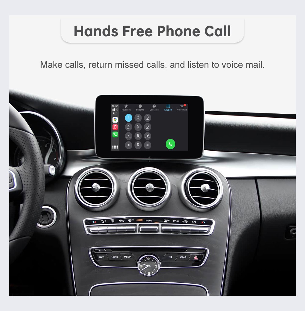 Roadtop Wireless CarPlay Retrofit Kit For Benz W205 C-Class GLC NTG5.0 Module