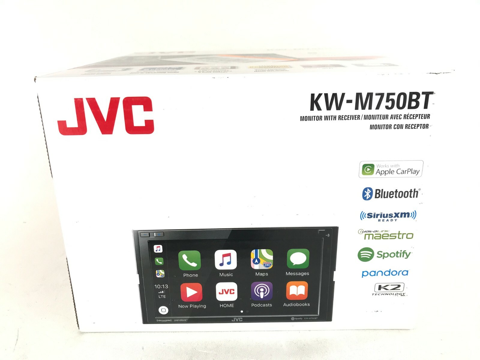 JVC KW-M750BT Android Auto Apple CarPlay iPhone Pandora XM Bluetooth Media 6.8″