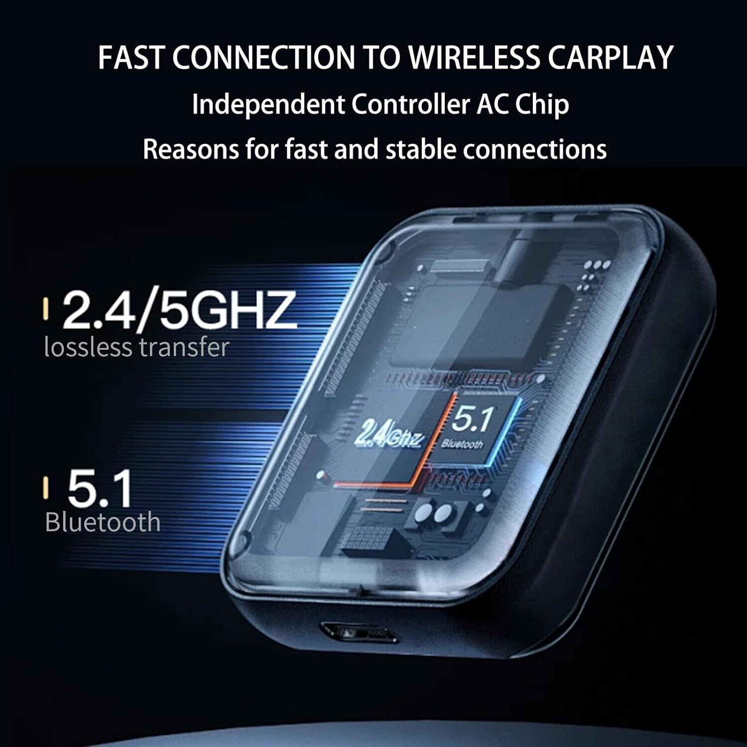 Plug&Play Carbitlink Adapter to Wireless CarPlay Android AUTO dongle Box Jetour