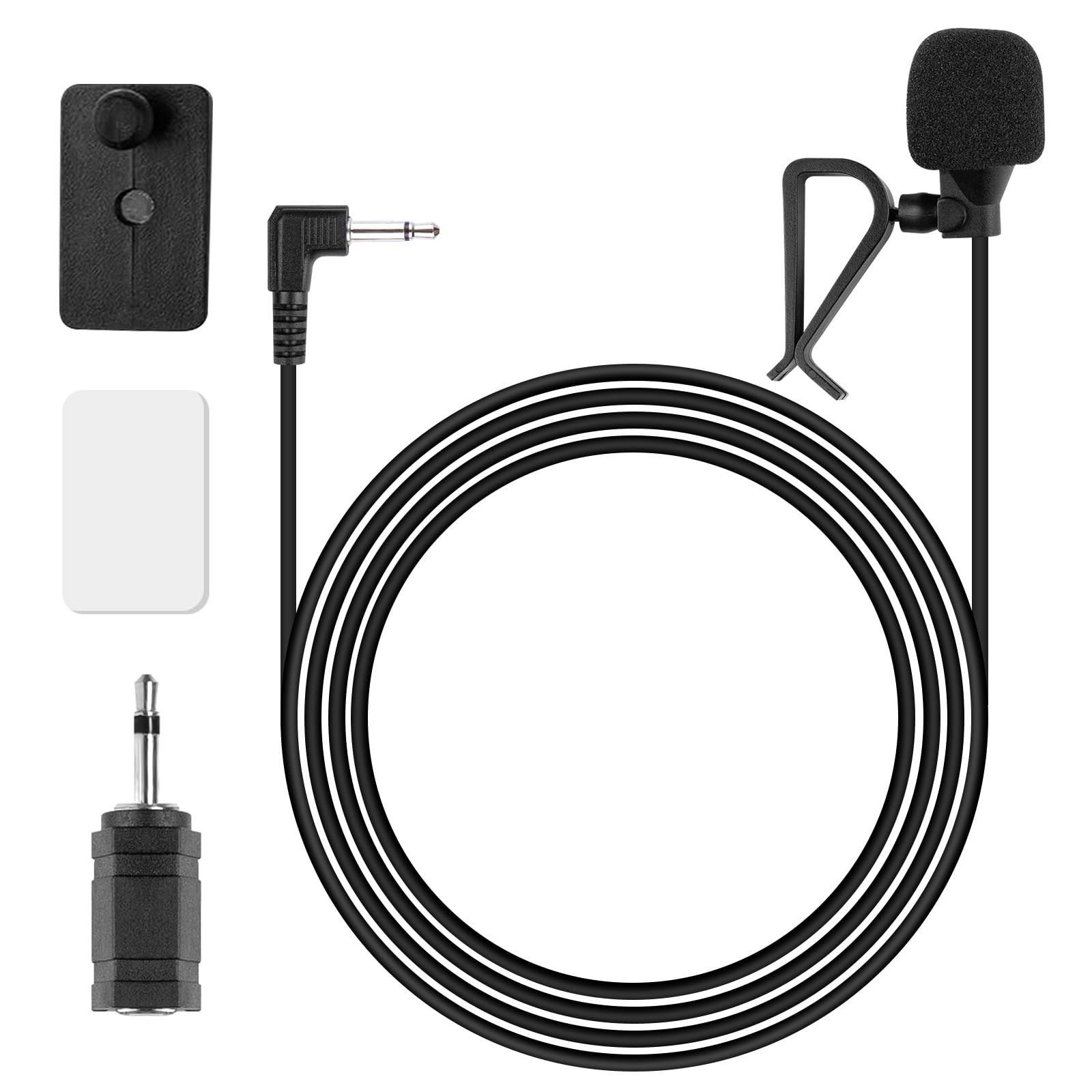 SolidSS 1 Set 3.5mm Plug Car Microphone,Handsfree Dash Stereo Receiver,…