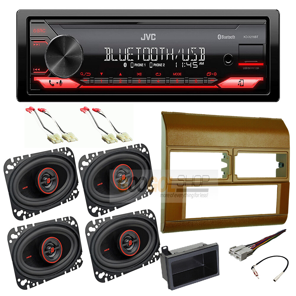 JVC Stereo + Install kit Radio 4″x6″ Speakers For 1988-1994 GM C/K 1500, 2500 BR