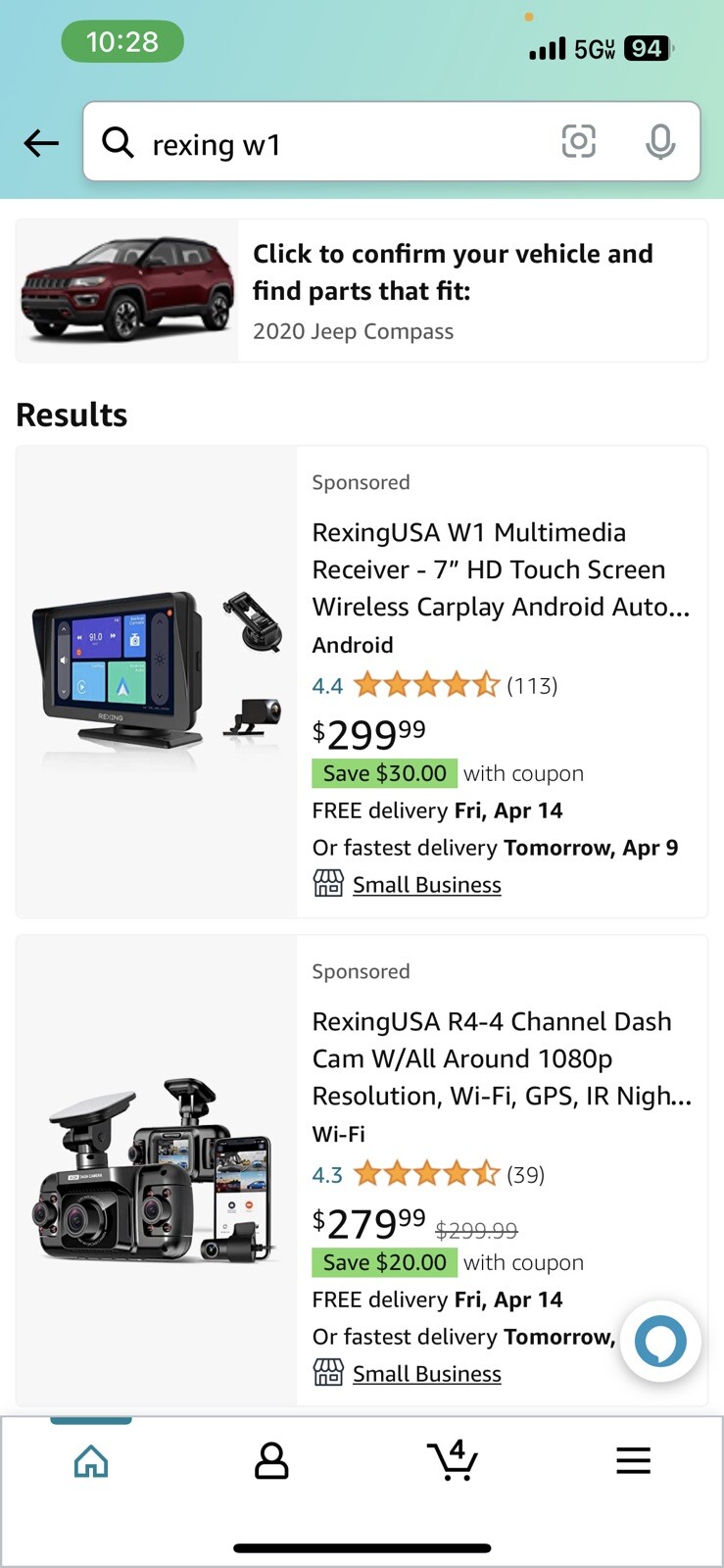 Car Multimedia Receiver – Apple CarPlay/Android Auto and Back Up Camera