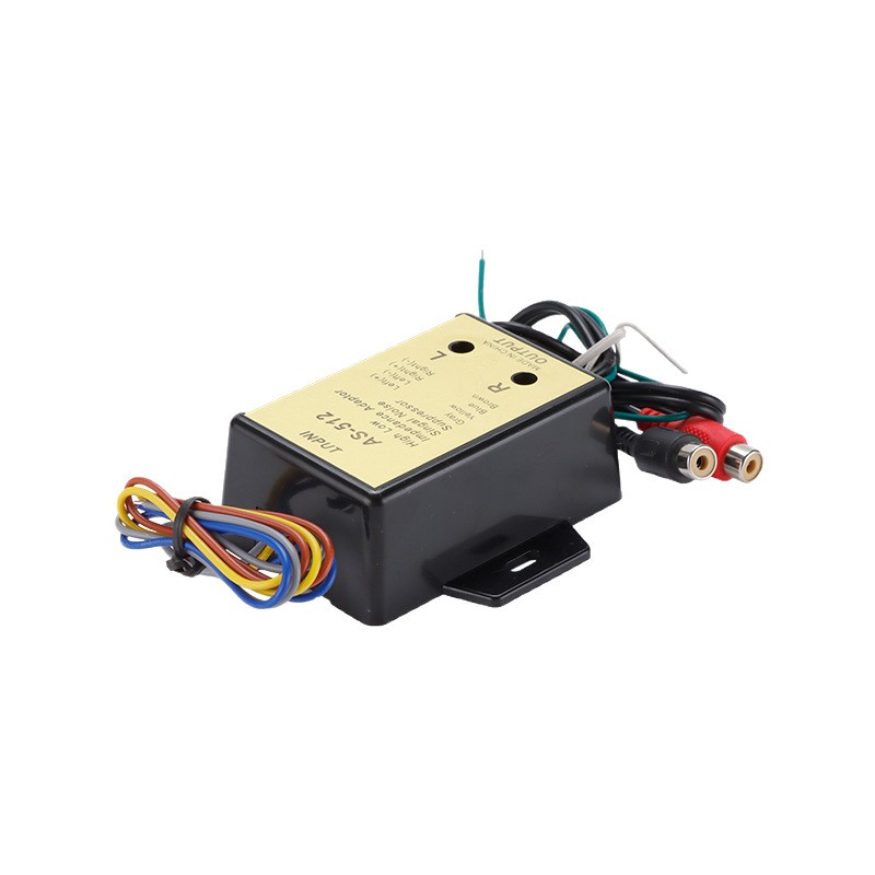 Car Hight To Low Impedance AdaptorAS-512 For Truck Off-road Vehicle CD DVD Radio