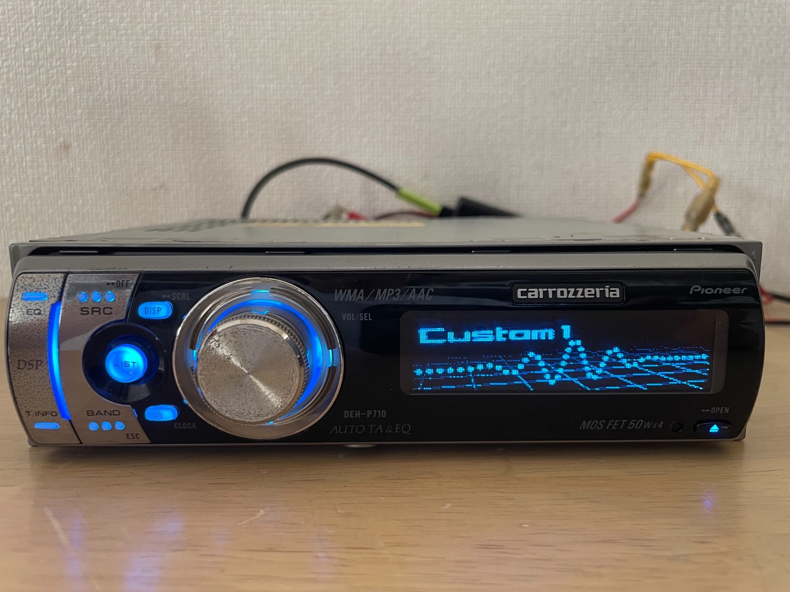 Pioneer Carrozzeria DEH-P710 1DIN Car Audio CD Bluetooth Player Tested Working