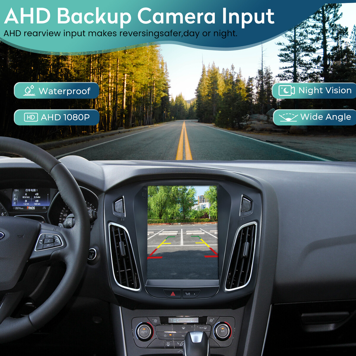 For 2012-2018 Ford Focus Car Stereo Radio 9.7 Android 13 GPS Wifi CarPlay 4+32GB