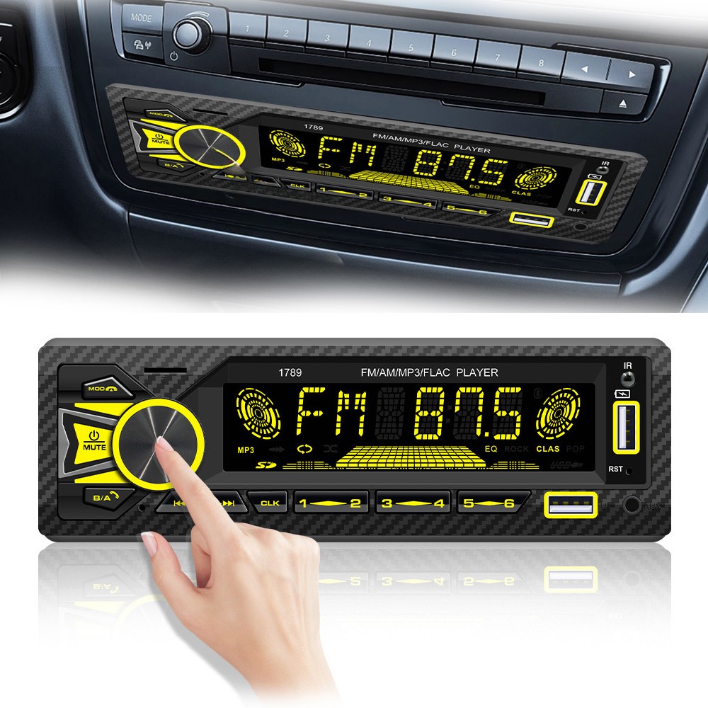 Bluetooth Car Stereo Audio Systems, Bluetooth, MP3/ USB/ SD/ Aux In, AM/FM Radio